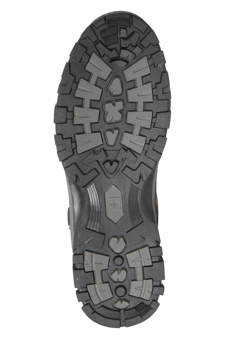 'Path' Men's Walking Shoes Cushioned Footbed Mesh Lining Waterproof Comfy Trail Trekking Trainers Black - Image 3