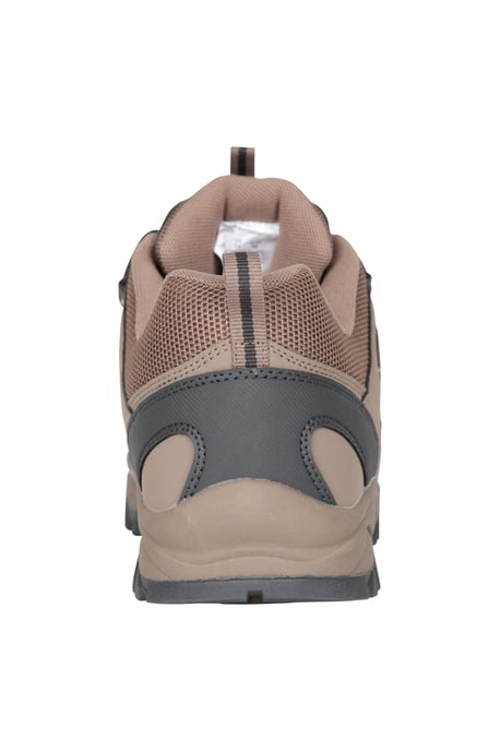 'Path' Men's Walking Shoes Cushioned Footbed Mesh Lining Waterproof Comfy Trail Trekking Trainers Beige - Image 3