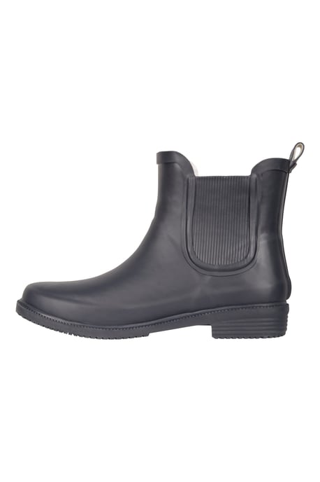 Women's Rubber Ankle Wellies EVA Footbed Waterproof Winter Boots Navy - Image 4