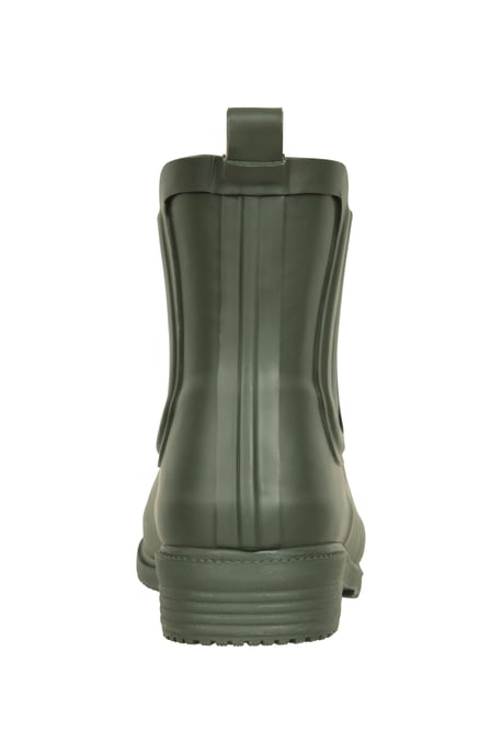 Women's Rubber Ankle Wellies EVA Footbed Waterproof Winter Boots Khaki - Image 3