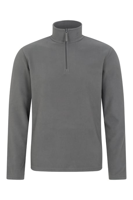 'Camber II' Men's Half Zip Fleece Top Antipill Breathable Casual Winter Sweater Dark Grey - Image 5