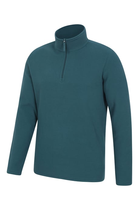 'Camber II' Men's Half Zip Fleece Top Antipill Breathable Casual Winter Sweater Navy/Blue - Image 5