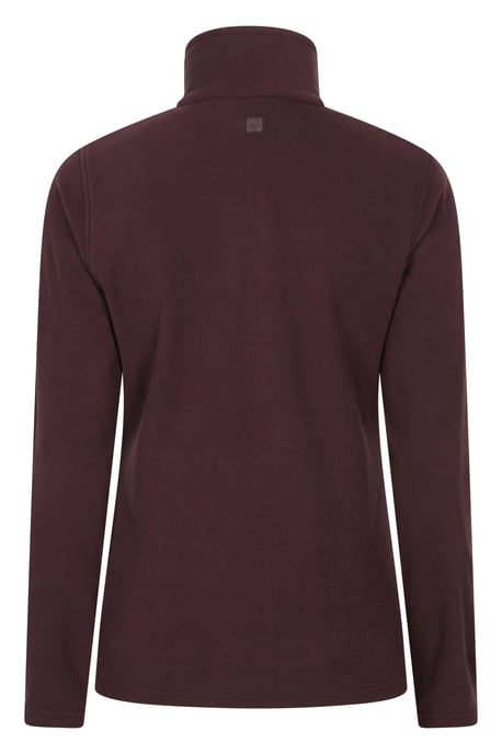 'Camber' Women's Striped Fleece Top Half Zip Quick Dry Breathable Sweater Brown - Image 4