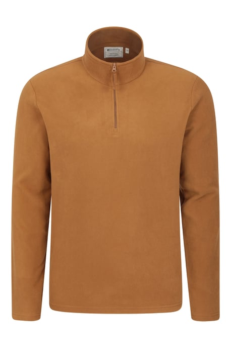 'Camber II' Men's Half Zip Fleece Top Antipill Breathable Casual Winter Sweater Mustard - Image 6