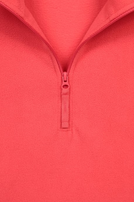 'Camber' Women's Striped Fleece Top Half Zip Quick Dry Breathable Sweater Red - Image 6