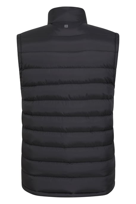 'Seasons' Men's Padded Gilet with Two Front Pockets Water Resistant Walking Jacket Black - Image 4