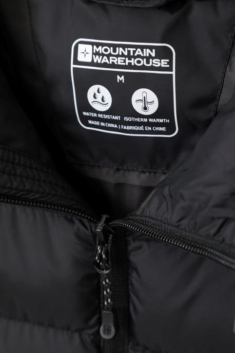 'Seasons' Men's Padded Gilet with Two Front Pockets Water Resistant Walking Jacket Black - Image 6