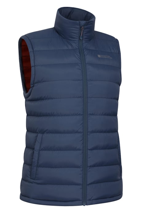'Seasons' Men's Padded Gilet with Two Front Pockets Water Resistant Walking Jacket Navy - Image 3