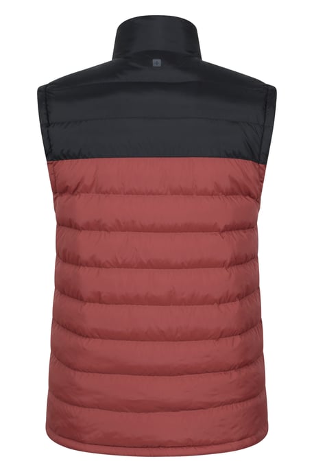 'Seasons' Men's Padded Gilet with Two Front Pockets Water Resistant Walking Jacket Berry - Image 3