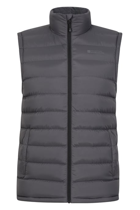 'Seasons' Men's Padded Gilet with Two Front Pockets Water Resistant Walking Jacket Charcoal - Image 5