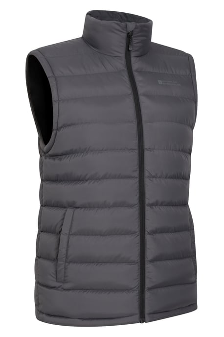 'Seasons' Men's Padded Gilet with Two Front Pockets Water Resistant Walking Jacket Charcoal - Image 6