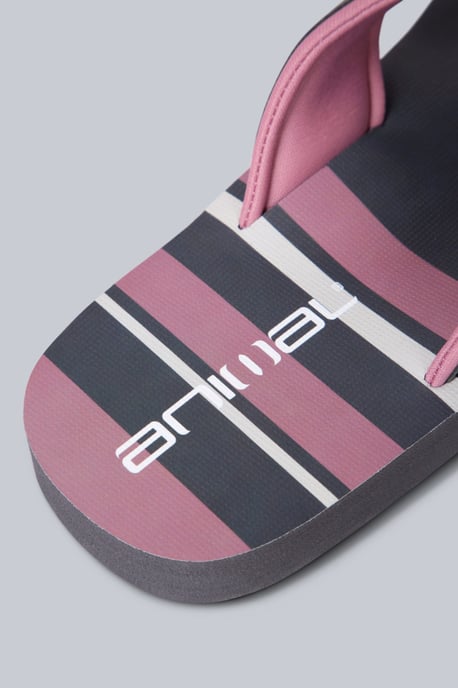'Swish' Women's Flip Flops with Soft Padded Upper Straps Slip-on Beach Sandals Grey - Image 4
