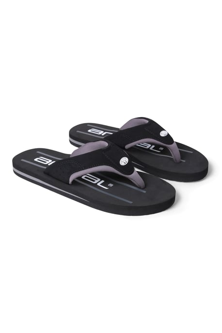 'Jekyl' Men's Flip Flops Lightweight Slip-on Sandals with Soft Padded Upper Straps Black - Image 6