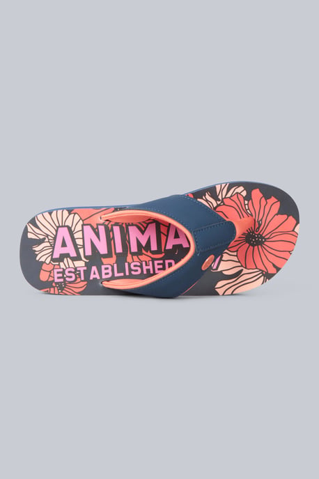 'Swish' Women's Flip Flops with Soft Padded Upper Straps Slip-on Beach Sandals Coral - Image 2