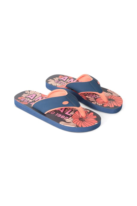 'Swish' Women's Flip Flops with Soft Padded Upper Straps Slip-on Beach Sandals Coral - Image 6