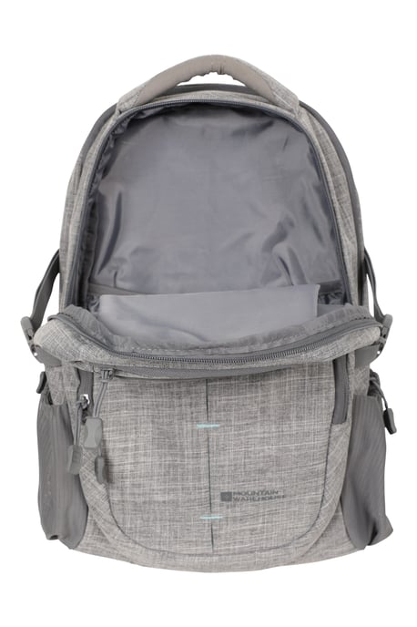 'Vic' Unisex Laptop Bag with Multiple Pockets Everyday Travel Backpack Grey - Image 4