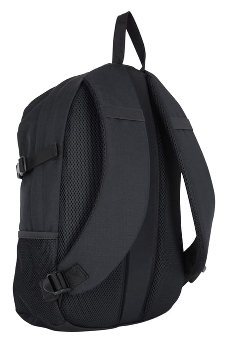 'Bolt' Unisex Backpack with Multiple Pockets Ripstop Fabric Everyday Rucksack Black - Image 3