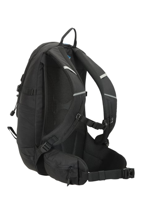 'Pace' Rucksack with Bottle Pockets & Chest Hip Straps Everyday Work Backpack Black - Image 4