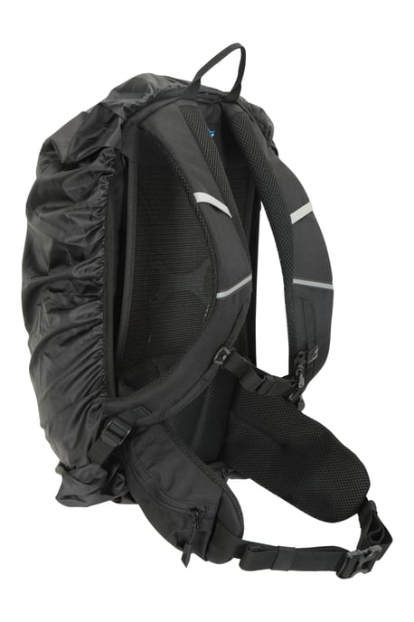 'Pace' Rucksack with Bottle Pockets & Chest Hip Straps Everyday Work Backpack Black - Image 6