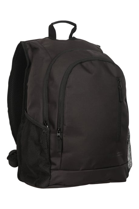 'Fawkes' Rucksack with Multiple Pockets Adjustable Shoulder Straps Everyday Backpack Black - Image 1