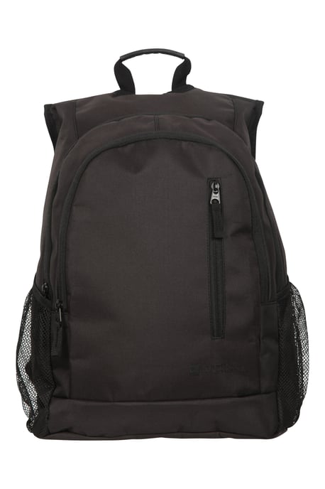 'Fawkes' Rucksack with Multiple Pockets Adjustable Shoulder Straps Everyday Backpack Black - Image 2