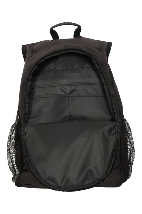 'Fawkes' Rucksack with Multiple Pockets Adjustable Shoulder Straps Everyday Backpack Black - Image 5