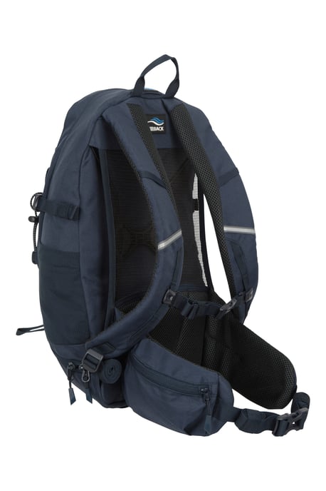 'Pace' Rucksack with Bottle Pockets & Chest Hip Straps Everyday Work Backpack Navy - Image 3