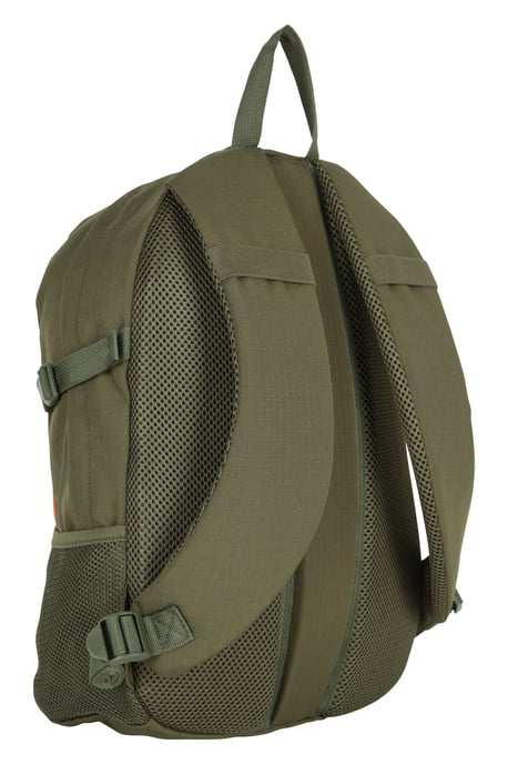'Bolt' Unisex Backpack with Multiple Pockets Ripstop Fabric Everyday Rucksack Khaki - Image 3
