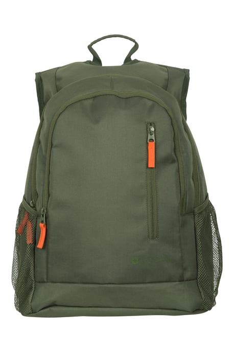 'Fawkes' Rucksack with Multiple Pockets Adjustable Shoulder Straps Everyday Backpack Khaki - Image 2