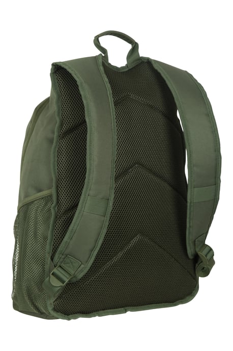 'Fawkes' Rucksack with Multiple Pockets Adjustable Shoulder Straps Everyday Backpack Khaki - Image 3