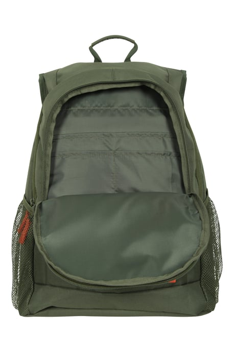 'Fawkes' Rucksack with Multiple Pockets Adjustable Shoulder Straps Everyday Backpack Khaki - Image 5