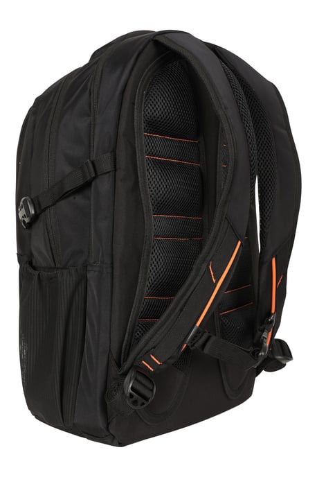 'Vic' Unisex Laptop Bag with Multiple Pockets Everyday Travel Backpack Black - Image 3