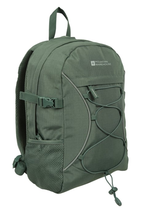 'Bolt' Unisex Backpack with Multiple Pockets Ripstop Fabric Everyday Rucksack Pale Green - Image 1