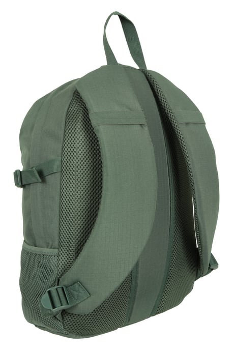 'Bolt' Unisex Backpack with Multiple Pockets Ripstop Fabric Everyday Rucksack Pale Green - Image 3
