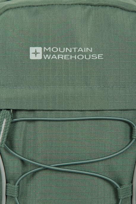 'Bolt' Unisex Backpack with Multiple Pockets Ripstop Fabric Everyday Rucksack Pale Green - Image 4