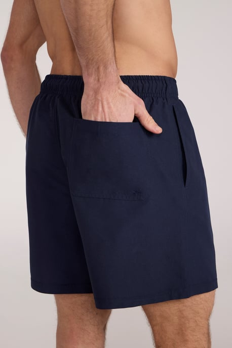 'Aruba' Men's Swim Shorts Quick Dry Drawcord Fastening Summer Holiday Swimwear Navy - Image 4
