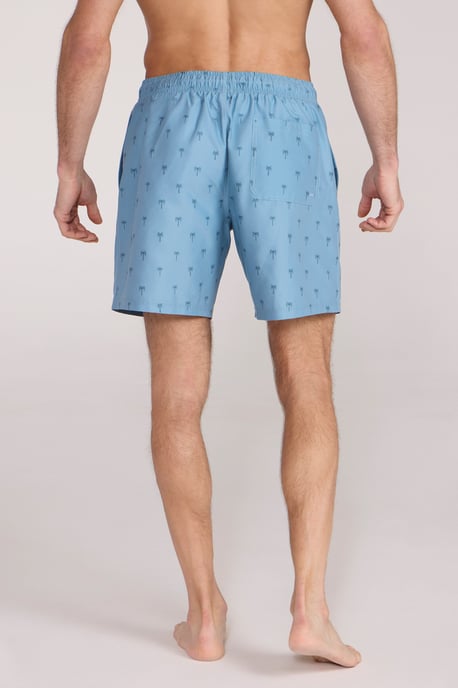 'Aruba' Men's Printed Swim Shorts Drawstring Quick Drying Swimming Trunks Pale Green - Image 4