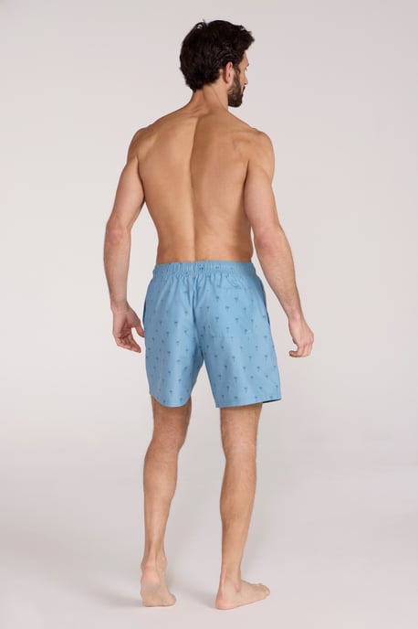 'Aruba' Men's Printed Swim Shorts Drawstring Quick Drying Swimming Trunks Pale Green - Image 5