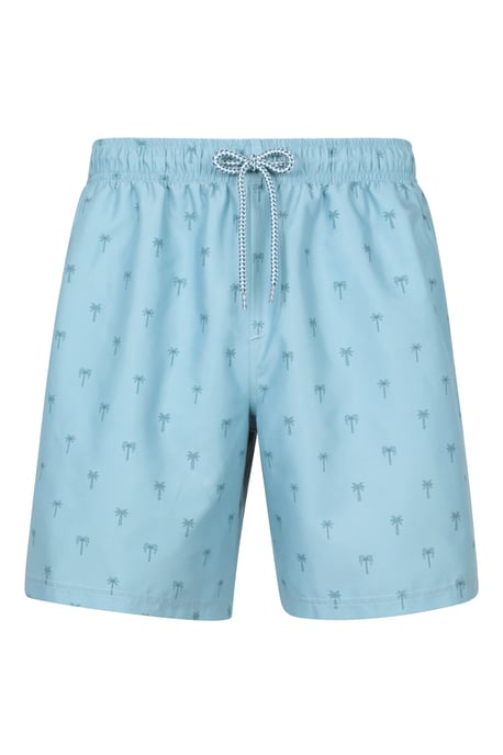 'Aruba' Men's Printed Swim Shorts Drawstring Quick Drying Swimming Trunks Pale Green - Image 6