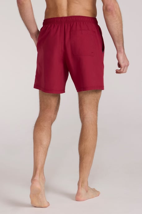 'Aruba' Men's Swim Shorts Quick Dry Drawcord Fastening Summer Holiday Swimwear Burgundy - Image 5
