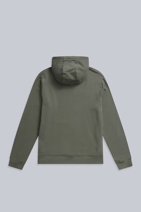 Driver' Men's Logo Hoodie with Pocket Cotton Warm Everyday Casual Pullover Khaki - Image 2