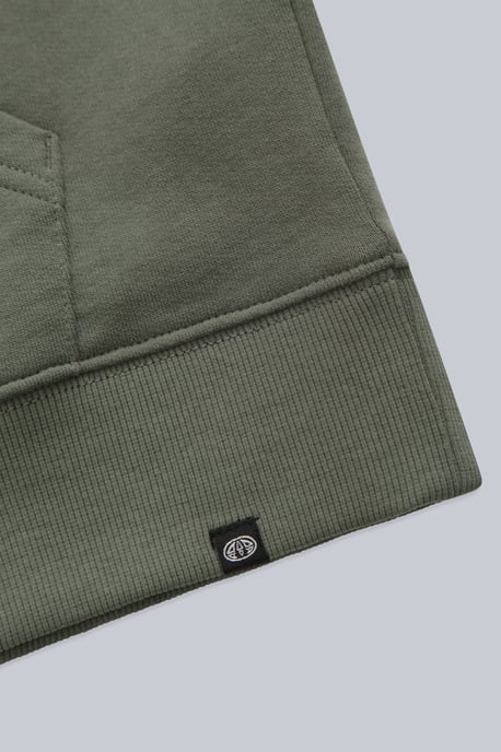 Driver' Men's Logo Hoodie with Pocket Cotton Warm Everyday Casual Pullover Khaki - Image 4