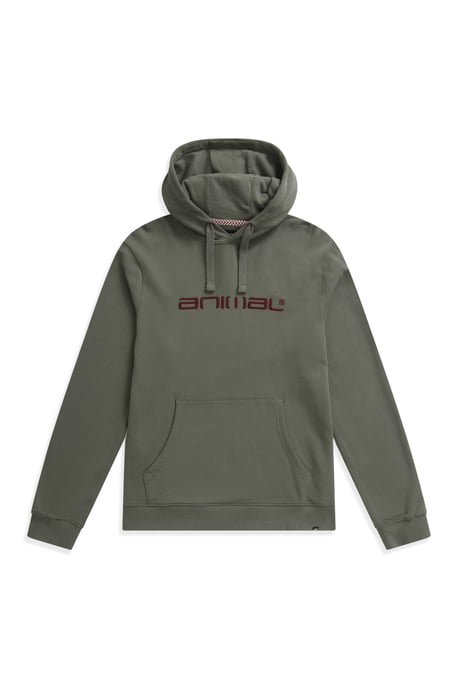 Driver' Men's Logo Hoodie with Pocket Cotton Warm Everyday Casual Pullover Khaki - Image 5