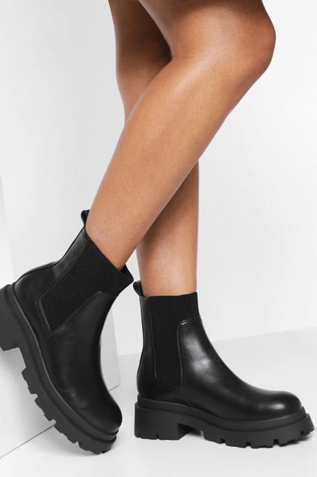 Chunky Sole Chelsea Boots - Image 1