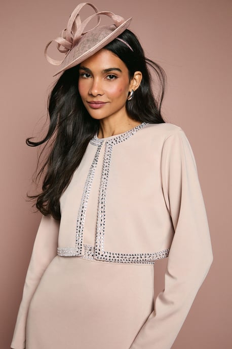 Embellished Ponte Jacket - Image 4