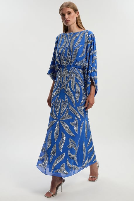 Kimono Sleeve Embellished Maxi Dress - Image 3