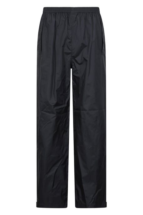 'Pakka' Men's Waterproof Rain Overtrousers with Pocket Breathable Everyday Pants Black - Image 5