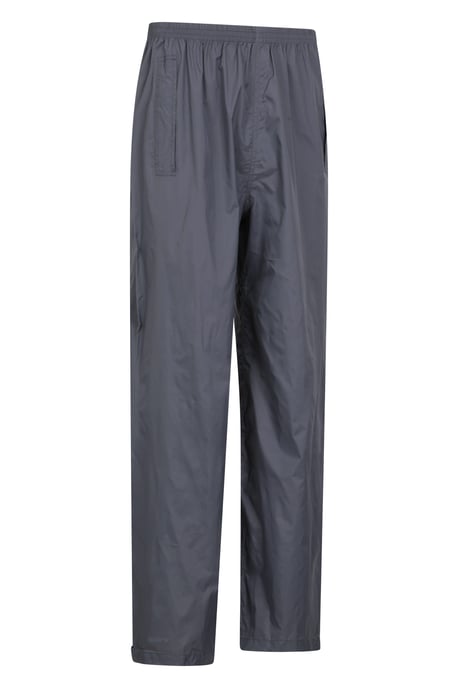 'Pakka' Men's Waterproof Rain Overtrousers with Pocket Breathable Everyday Pants Grey - Image 6
