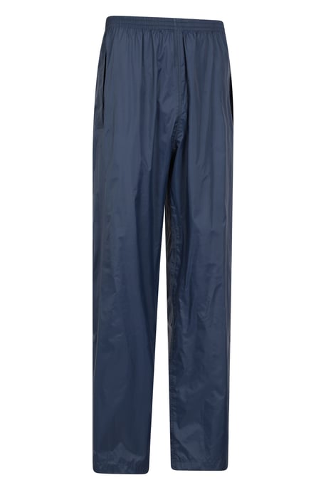 'Pakka' Men's Waterproof Rain Overtrousers with Pocket Breathable Everyday Pants Navy - Image 6