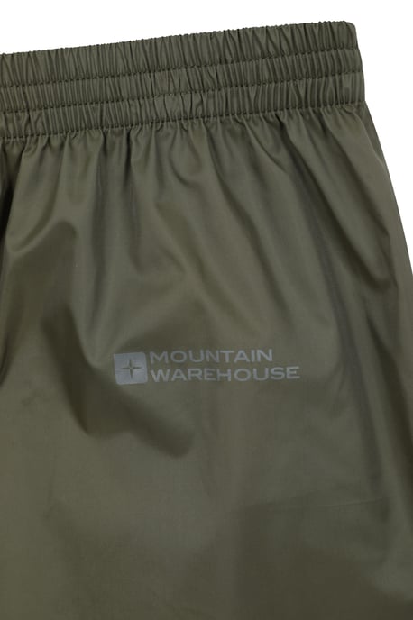 'Pakka' Men's Waterproof Rain Overtrousers with Pocket Breathable Everyday Pants Forest Green - Image 6